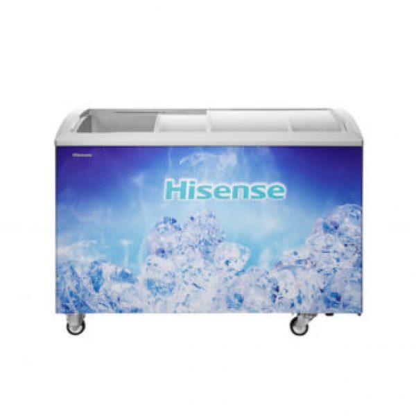 Hisense showcase Ice Cream Freezer 303 Liters Glass Door