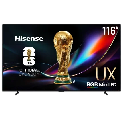 Hisense 116 inch UX TV RGB Mini LED 165Hz VRR 4K
