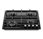 Hisense 60CM 4 Burner Gas Black Glass Built-in Hob HHU60GAGB - Image 3