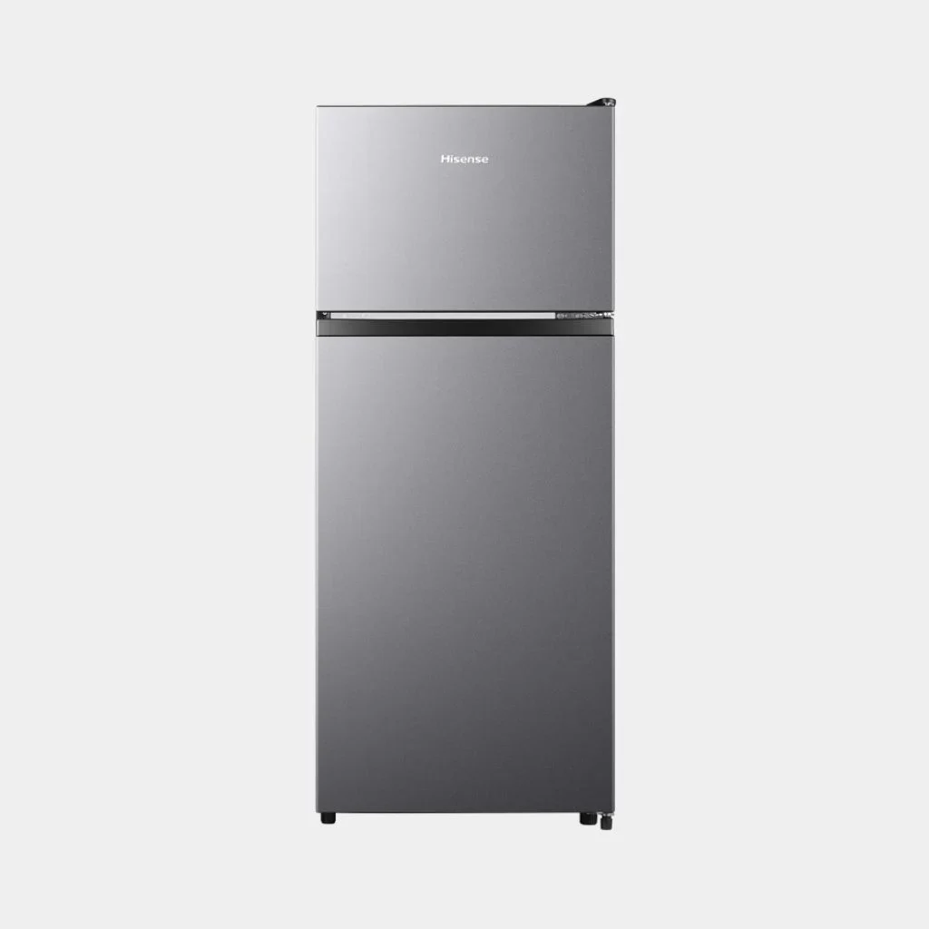 hisense_refrigerator_double_door_120l_silver.webp Hisense 120L Double Door Fridge REF120DR - Image 1