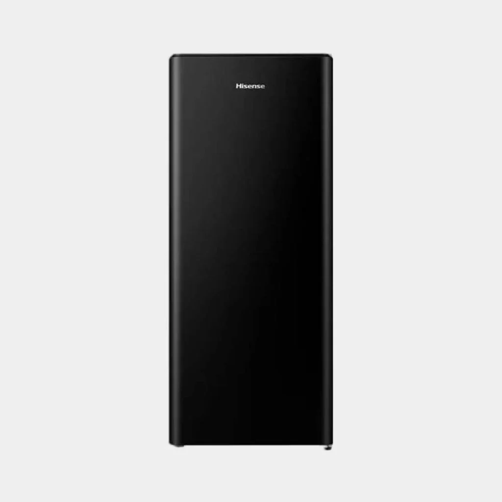 hisense_refrigerator_single_door_176l_front_view_black.webp Hisense Fridge 176 Liters Black Single Door Refrigerator - Image 1